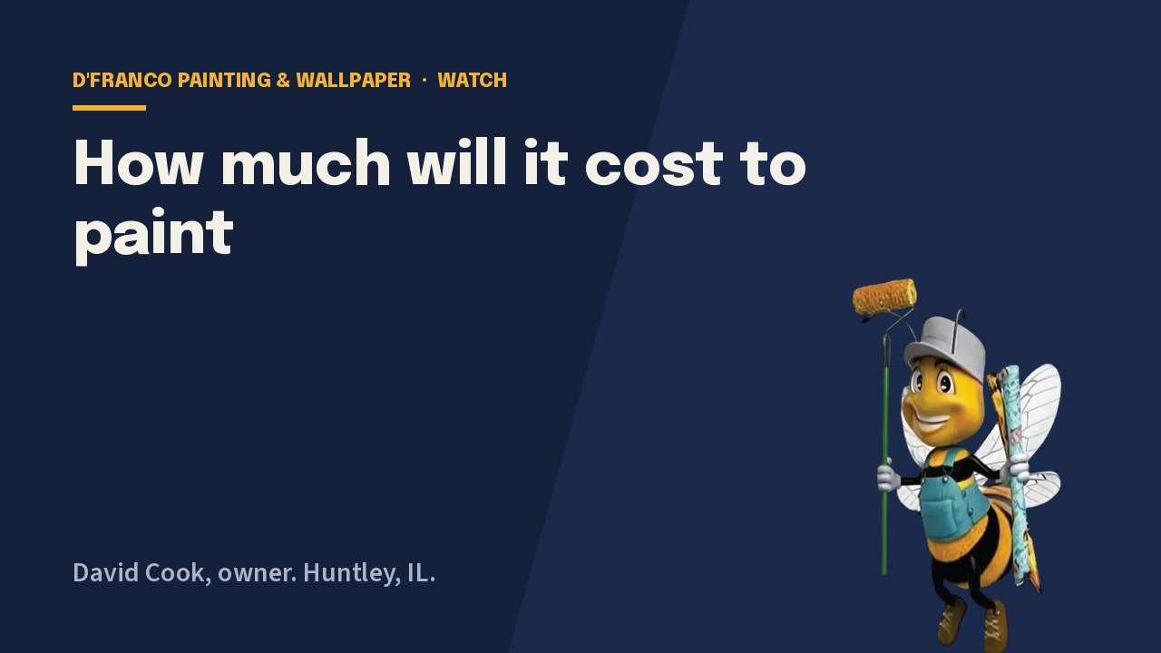 How Much Will It Cost to Paint video poster