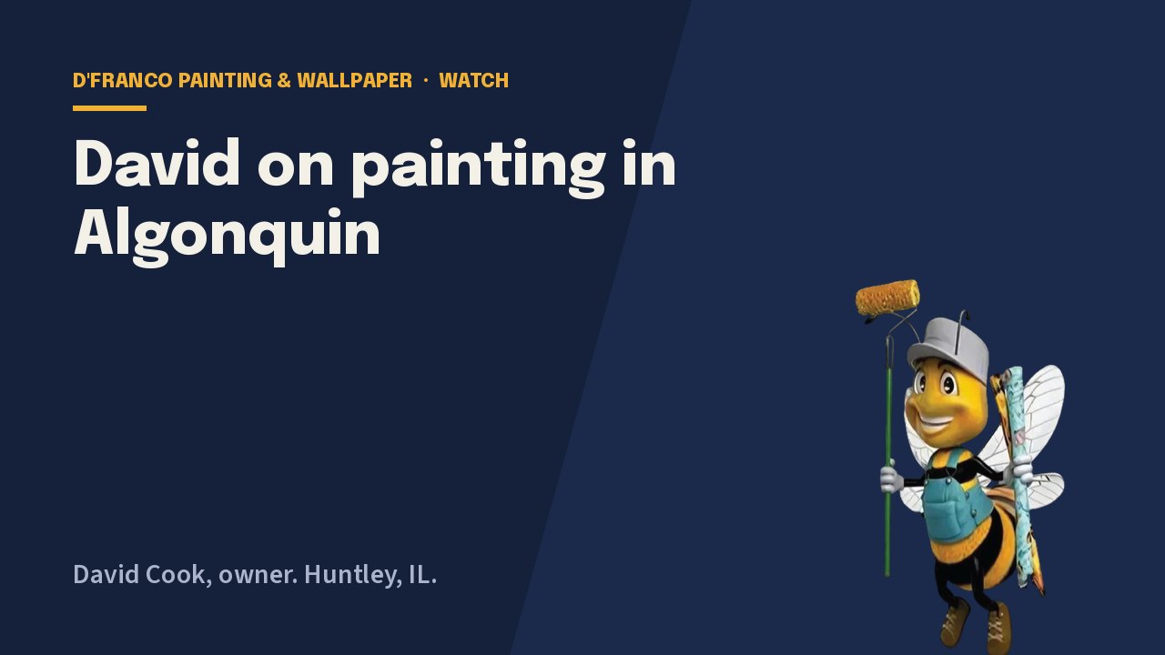 David on painting in Algonquin video poster