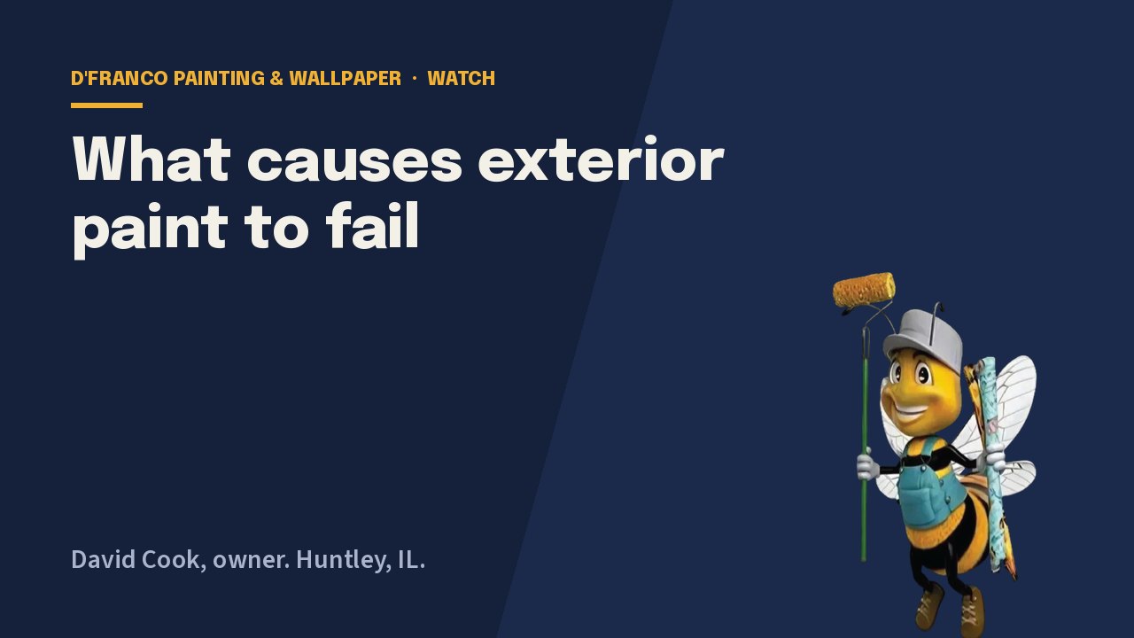 What causes exterior paint to fail video poster
