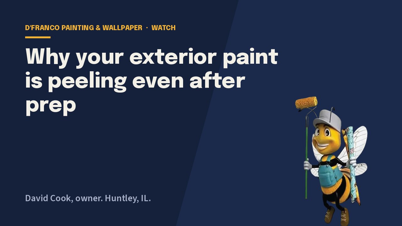 Why Your Exterior Paint Is Peeling Even After Prep video poster