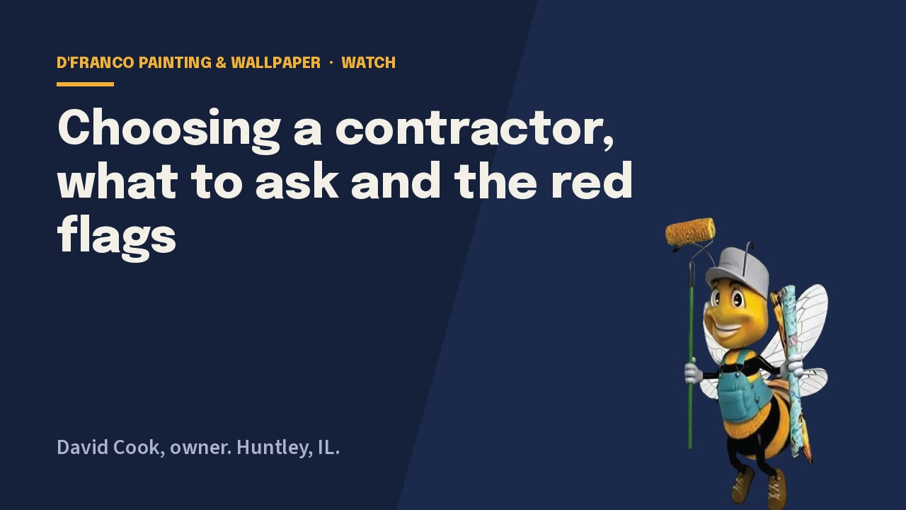 Choosing a Contractor, What to Ask and the Red Flags video poster