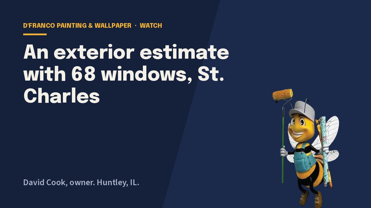 An exterior estimate with 68 windows, St. Charles video poster
