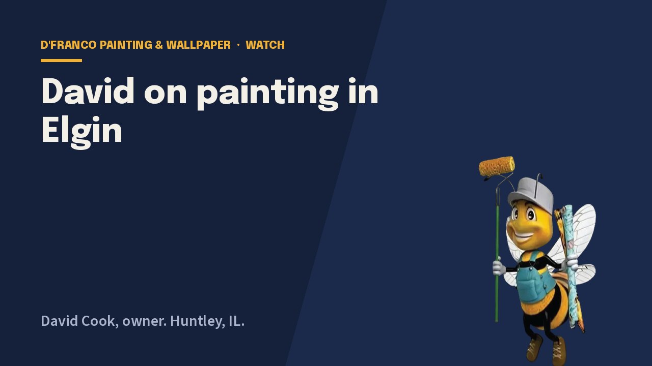 David on painting in Elgin video poster