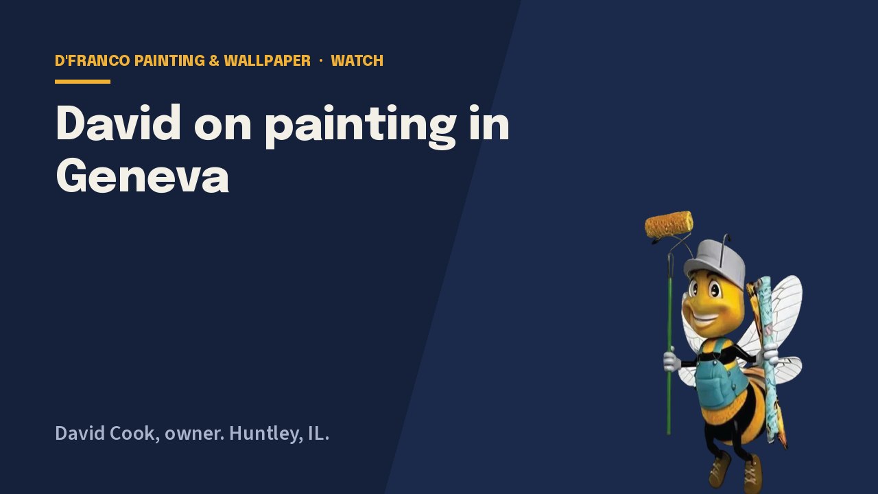 David on painting in Geneva video poster