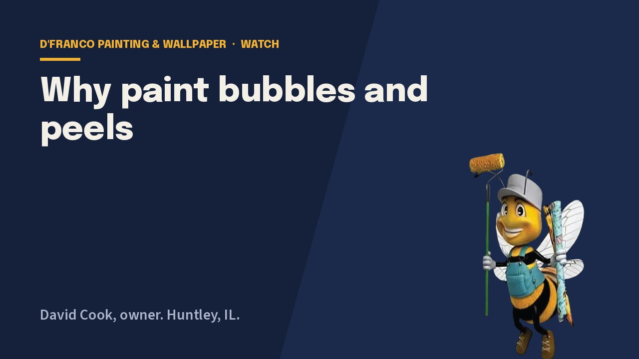 Why paint bubbles and peels video poster