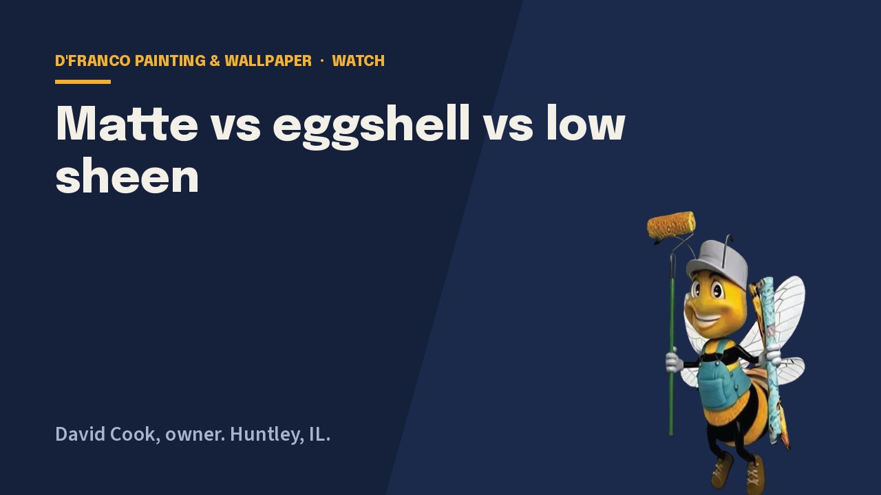 Matte or eggshell video poster