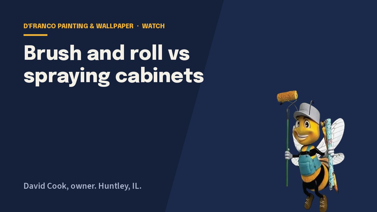 Rolling and spraying cabinet primer video poster