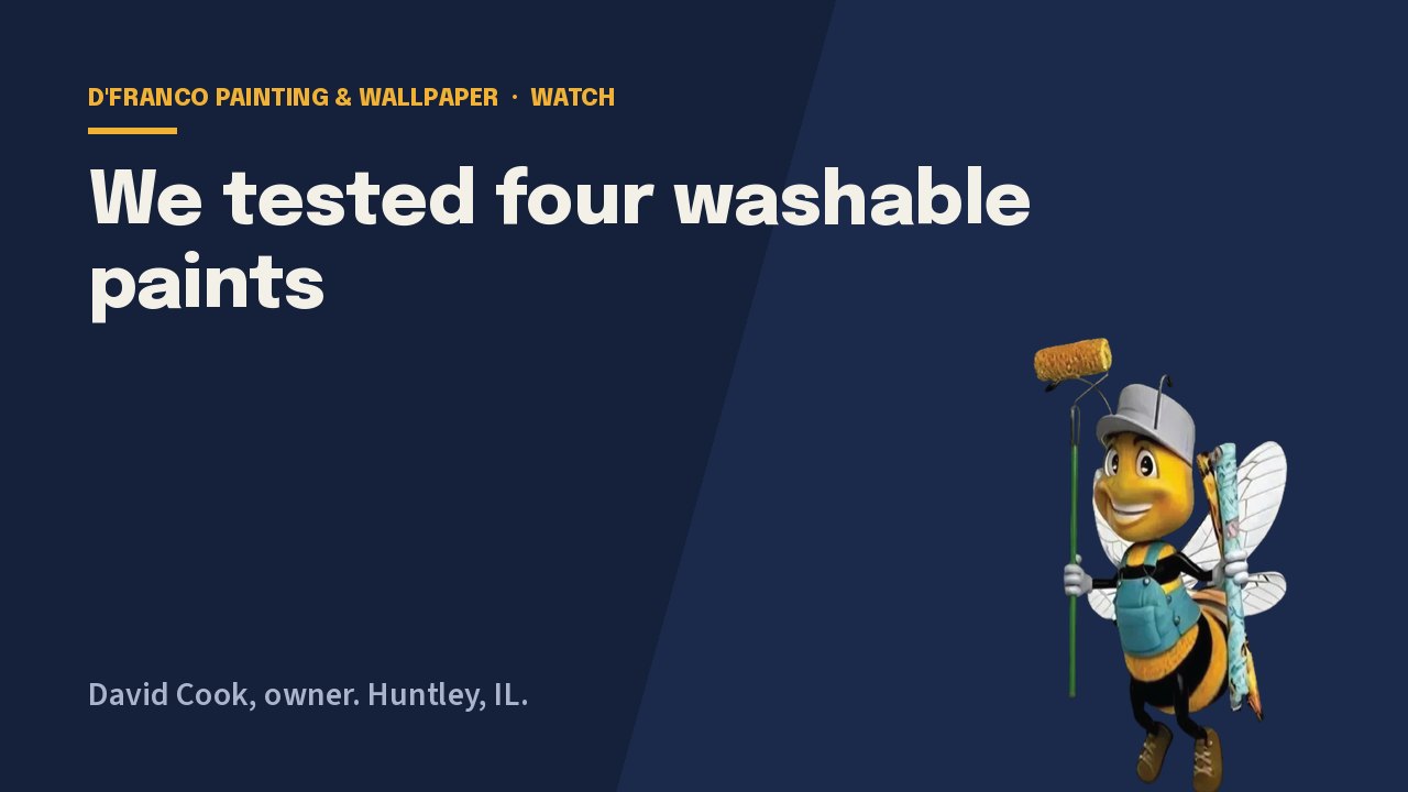 Washable paint for clinics and vet offices video poster