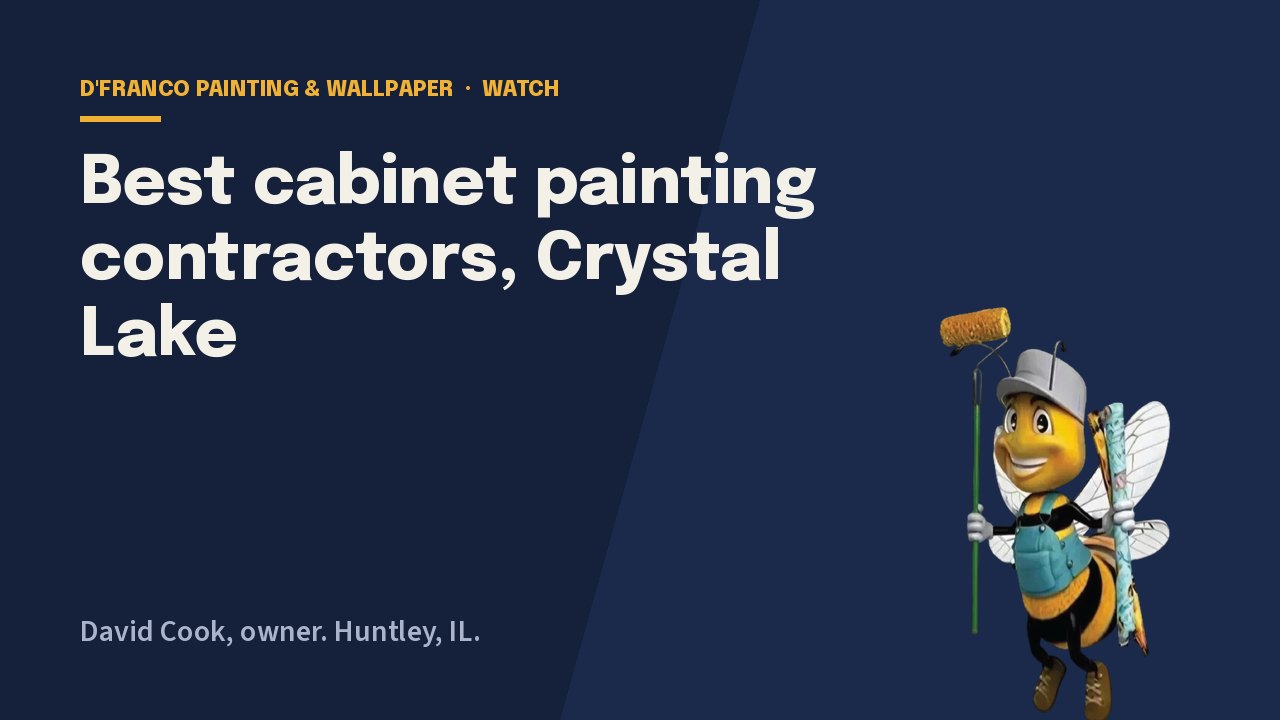 Cabinet painting prices in Crystal Lake video poster