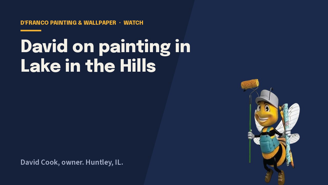 David on painting in Lake in the Hills video poster