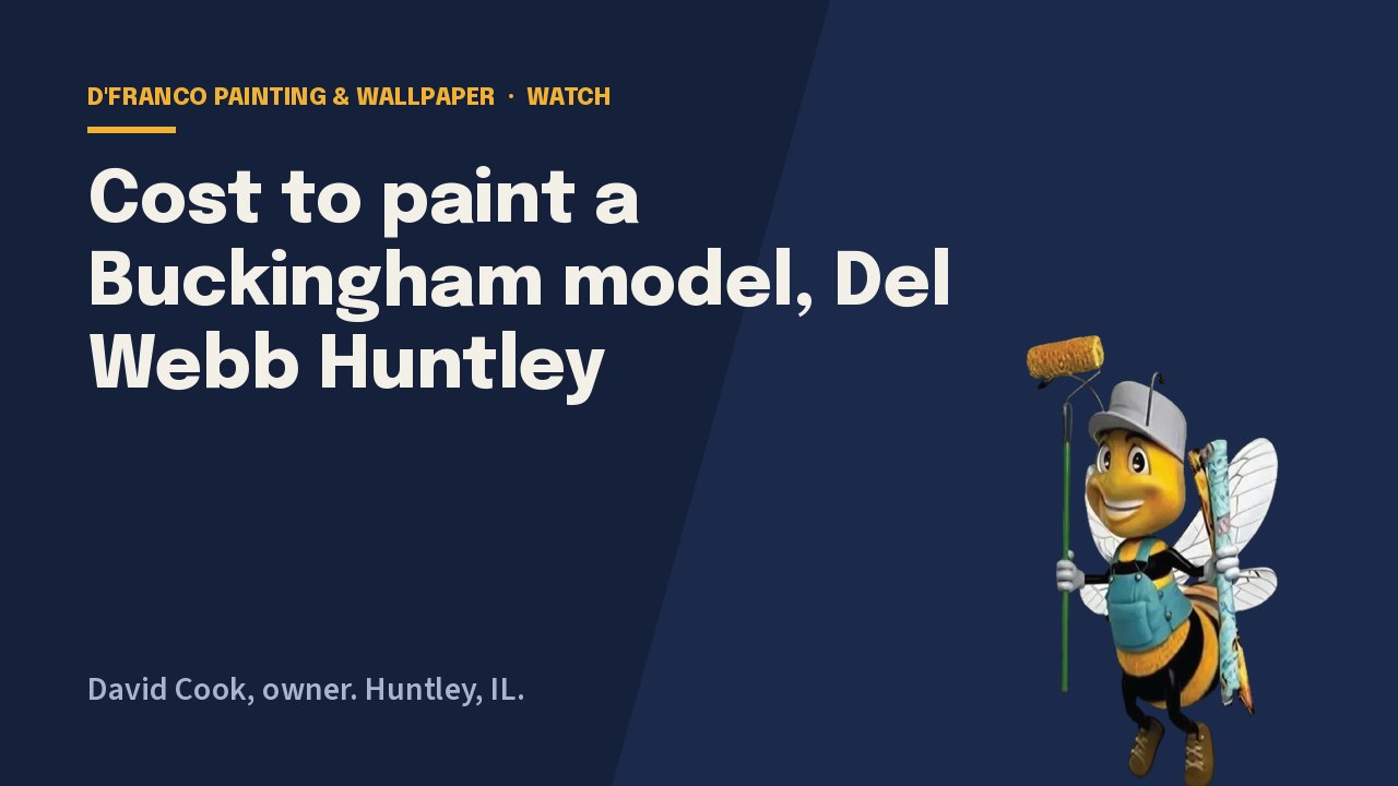 David prices the Buckingham model on camera video poster
