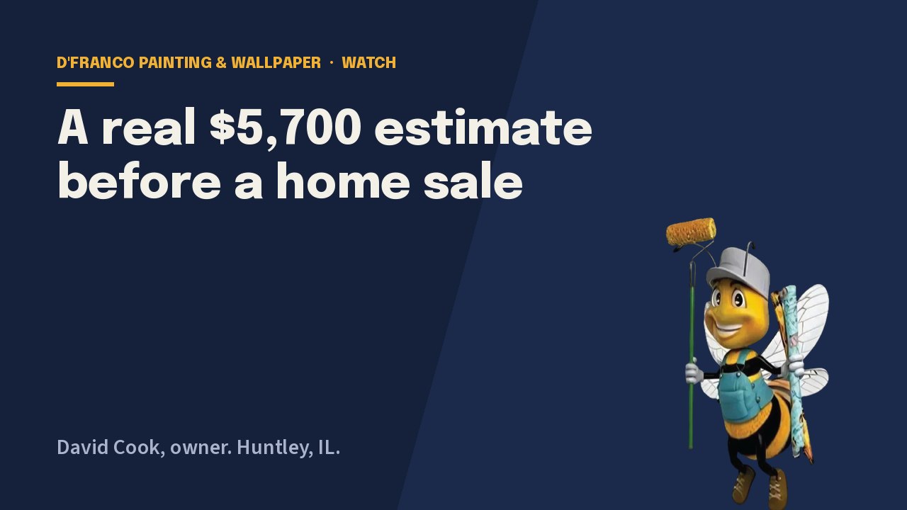 A real $5,700 estimate before a home sale video poster