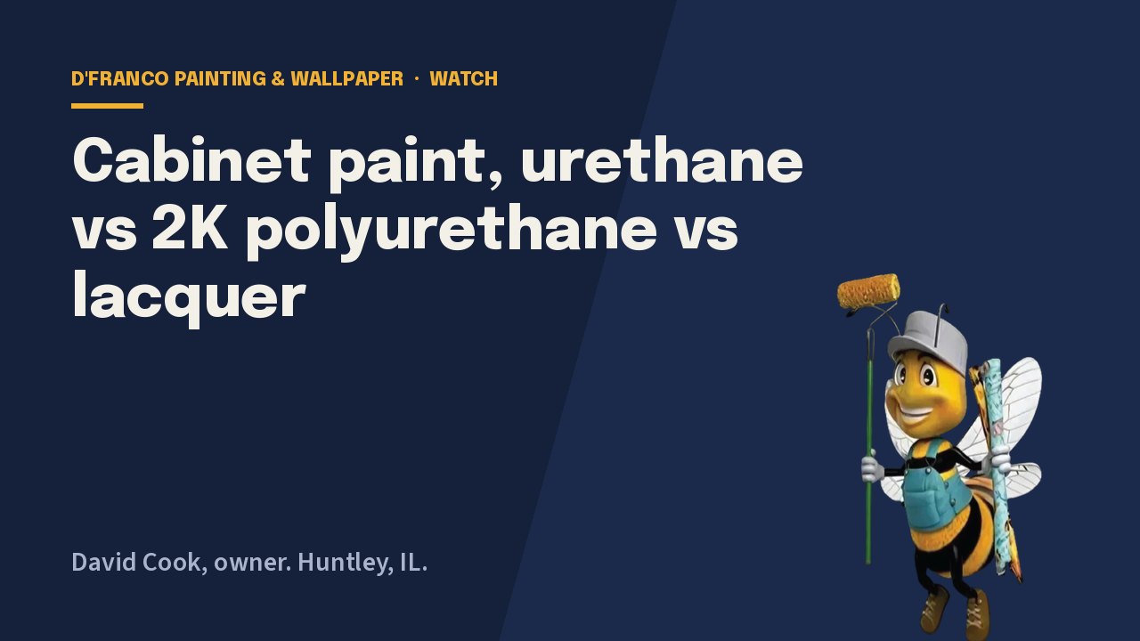 Urethane, 2K polyurethane and lacquer compared video poster