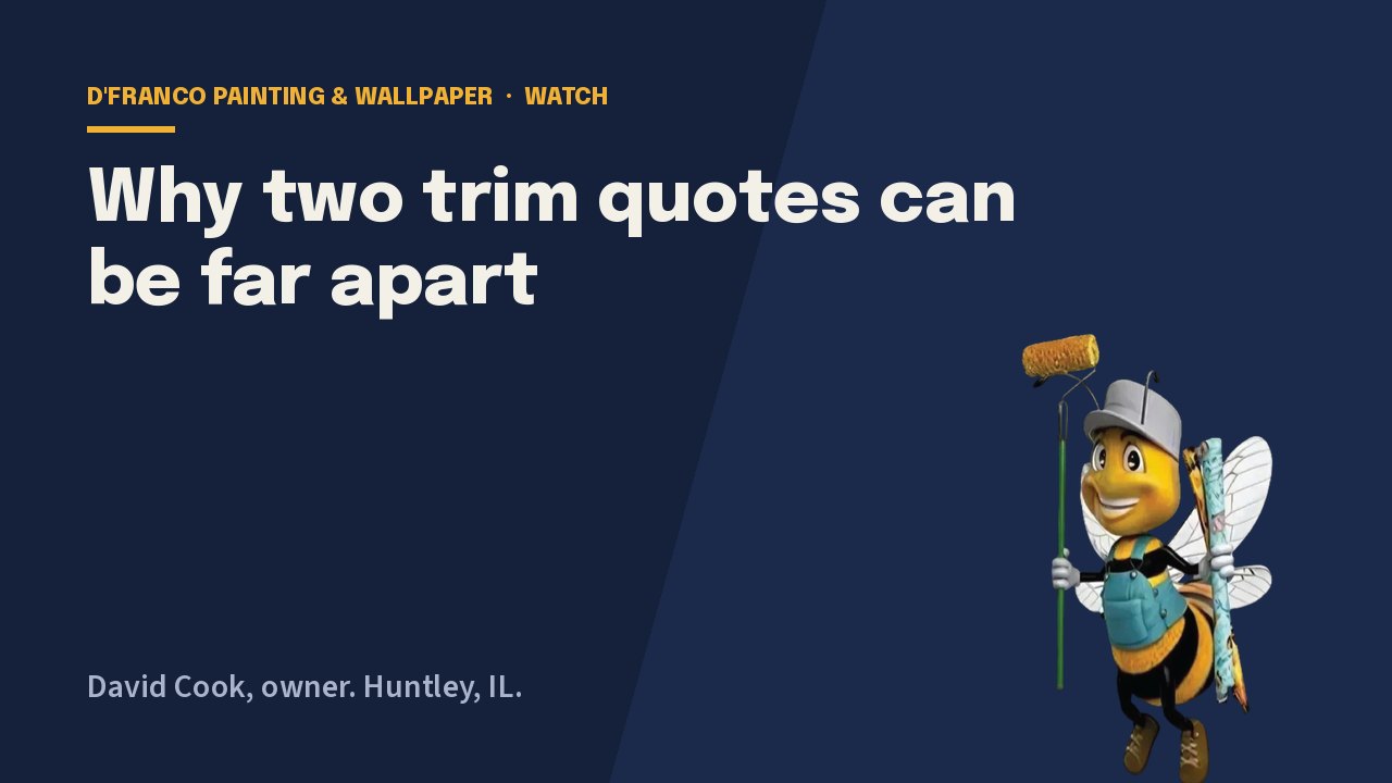 Should I Paint Trim at the Same Time as Walls video poster
