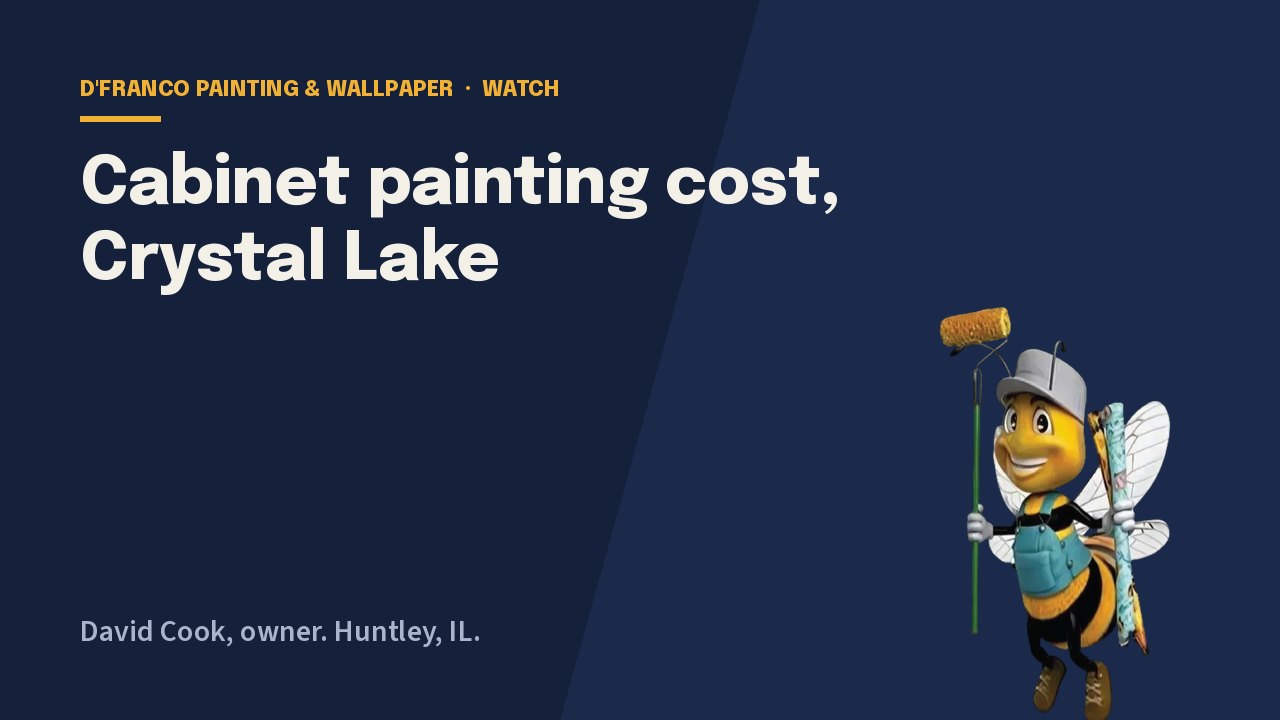 Cabinet painting cost, Crystal Lake video poster